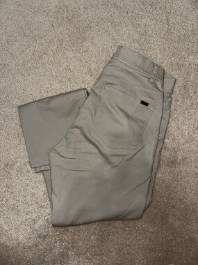 Duck Head Men’s Classic Pin Point Canvas Pant in ‘Stone’ 29x32